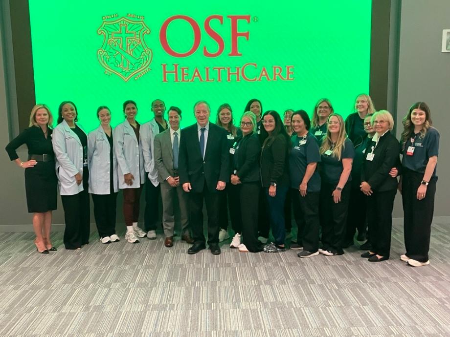 DURBIN TOURS SITE OF OSF HEALTHCARE’S OUTPATIENT DENTAL CLINIC IN PEORIA